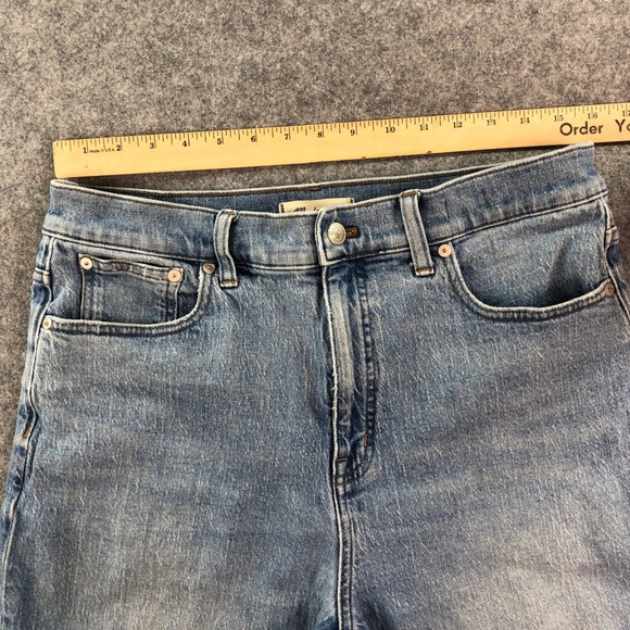 Madewell The Straight Womens 31 Blue Denim Jeans - Picture 8 of 16